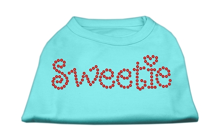 Sweetie Rhinestone Shirts Aqua XS