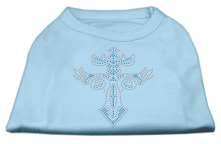 Warrior's Cross Studded Shirt Baby Blue XS