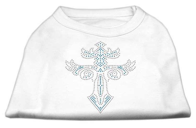 Warrior's Cross Studded Shirt White XXXL