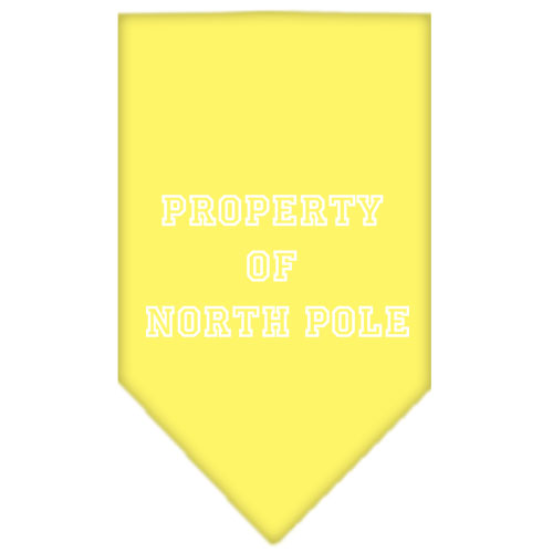 Property of North Pole Screen Print Bandana Yellow Small