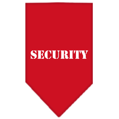 Security Screen Print Bandana Red Large