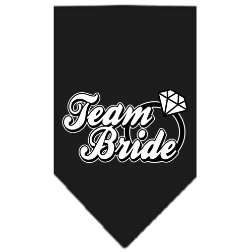 Team Bride Screen Print Bandana Black Large
