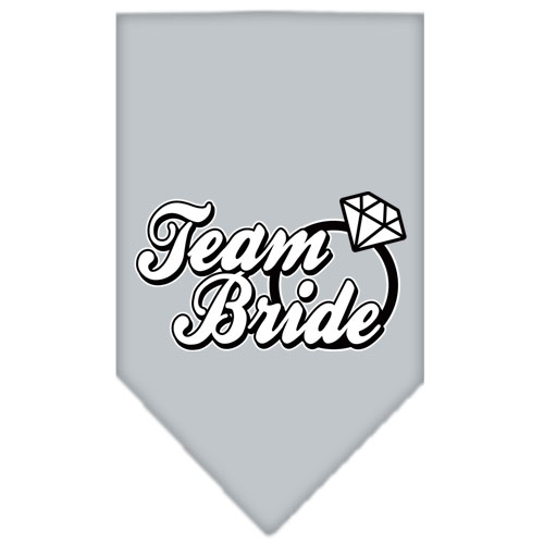 Team Bride Screen Print Bandana Grey Large