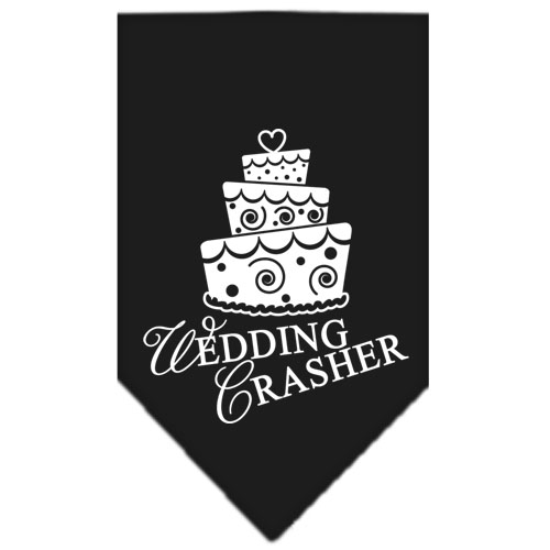 Wedding Crasher Screen Print Bandana Black Small