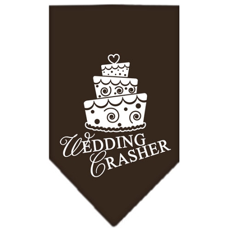 Wedding Crasher Screen Print Bandana Cocoa Small