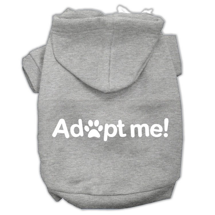 Adopt Me Screen Print Pet Hoodies Grey Size XS