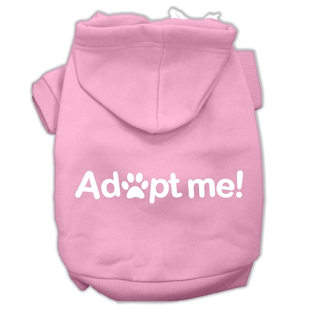 Adopt Me Screen Print Pet Hoodies Light Pink Size Sm