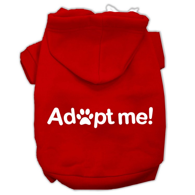 Adopt Me Screen Print Pet Hoodies Red Size XS