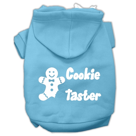 Cookie Taster Screen Print Pet Hoodies Baby Blue Size XS