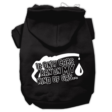 My Kind of Gas Screen Print Pet Hoodies Black M