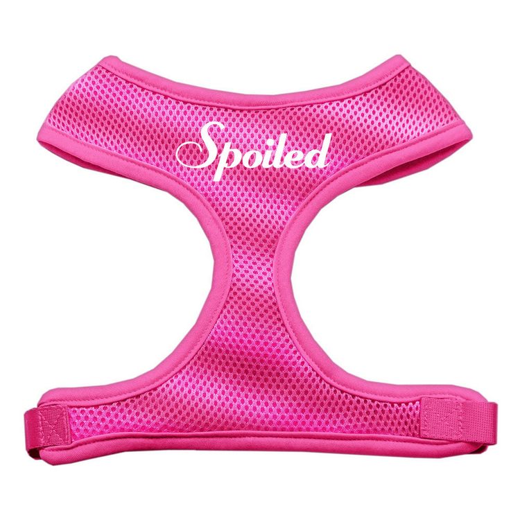 Spoiled Design Screen Print Mesh Pet Harness Pink