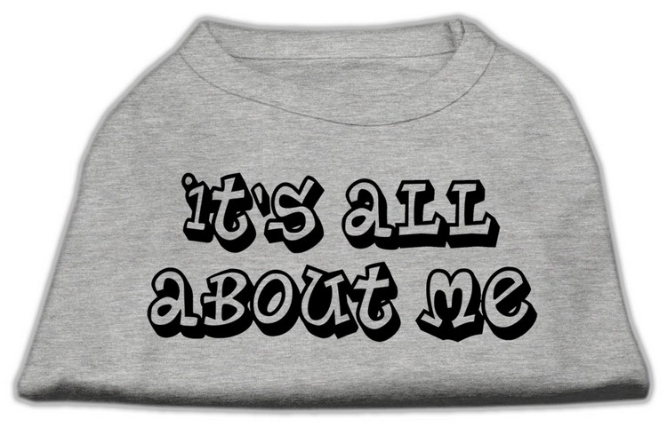 It's All About Me Screen Print Shirts Grey Med