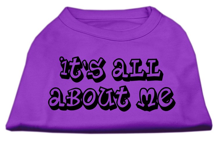 It's All About Me Screen Print Shirts Purple XXXL