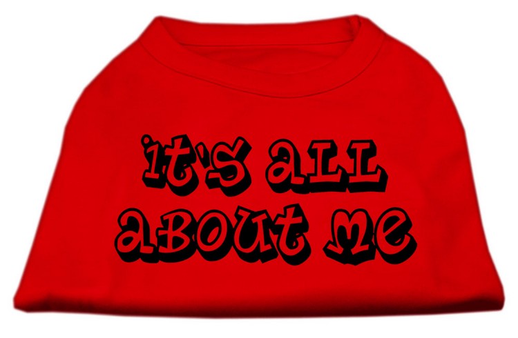 It's All About Me Screen Print Shirts Red Lg