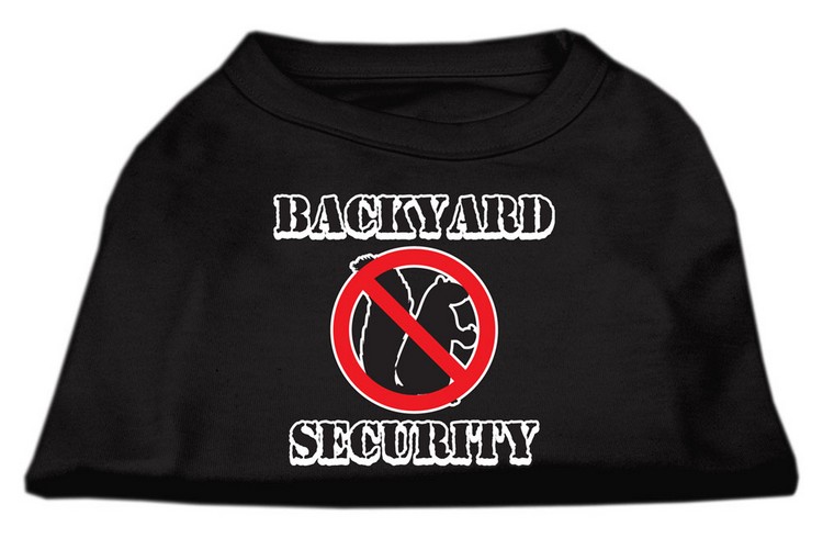 Backyard Security Screen Print Shirts Black XL