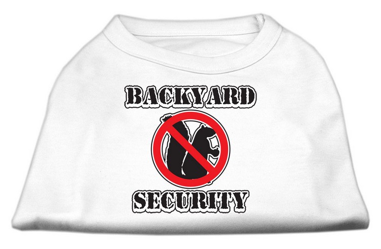 Backyard Security Screen Print Shirts White S