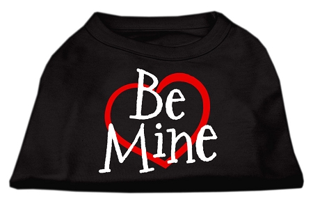 Be Mine Screen Print Shirt Black XXL