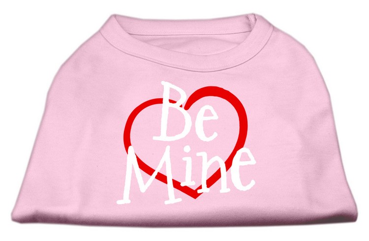 Be Mine Screen Print Shirt Light Pink XS