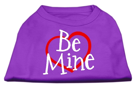 Be Mine Screen Print Shirt Purple XS