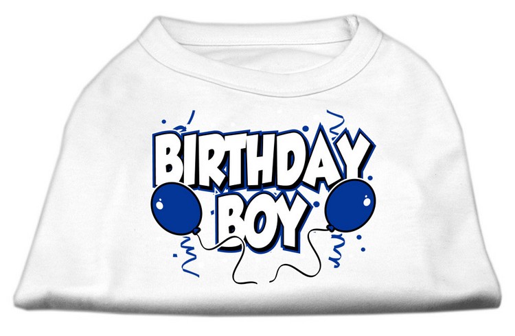 Birthday Boy Screen Print Shirts White XS