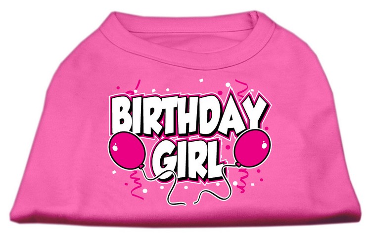 Birthday Girl Screen Print Shirts Bright Pink XS