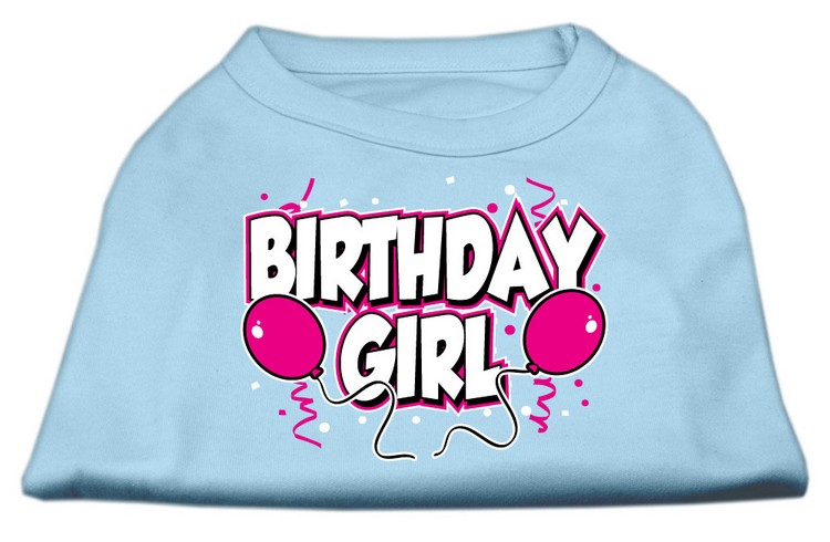 Birthday Girl Screen Print Shirts Baby Blue XXL