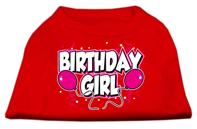 Birthday Girl Screen Print Shirts Red XS