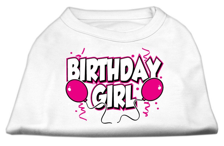 Birthday Girl Screen Print Shirts White XS