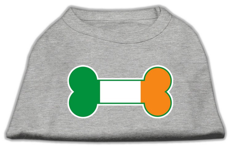 Bone Flag Ireland Screen Print Shirt Grey Lg