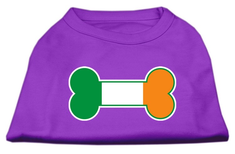 Bone Flag Ireland Screen Print Shirt Purple Sm