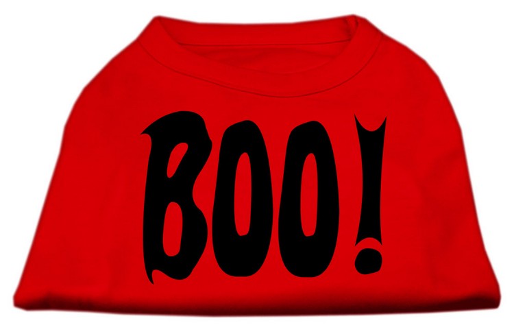 BOO! Screen Print Shirts Red XS