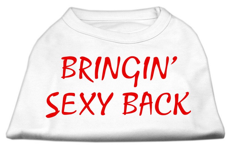 Bringin' Sexy Back Screen Print Shirts White XS