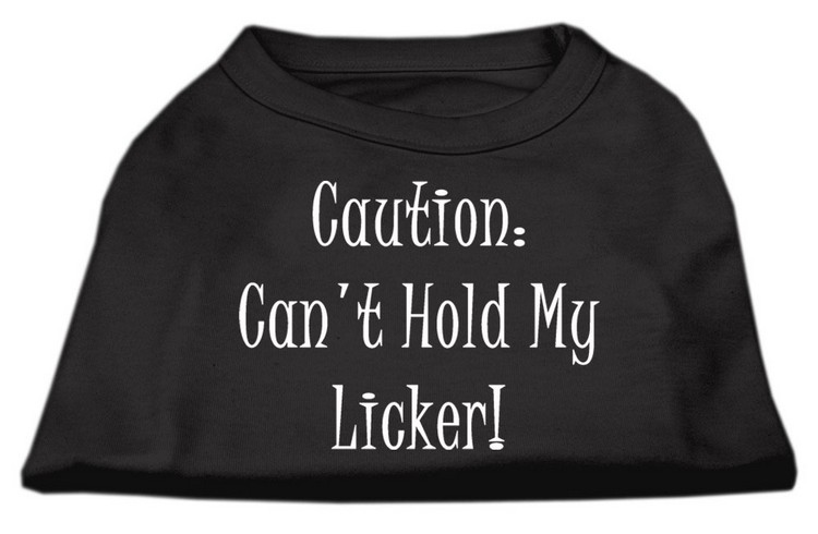 Can't Hold My Licker Screen Print Shirts Black Med