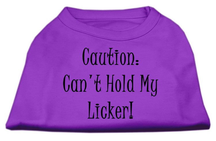 Can't Hold My Licker Screen Print Shirts Purple XS