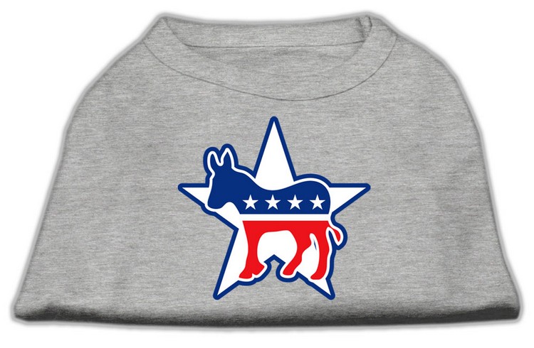 Democrat Screen Print Shirts Grey XXXL