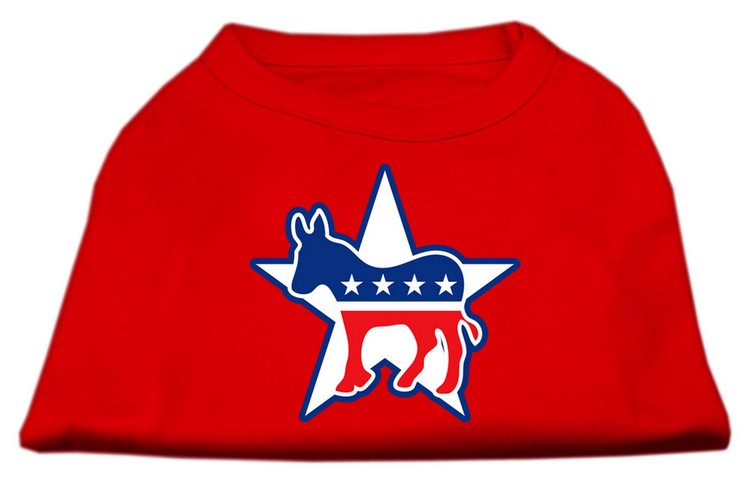 Democrat Screen Print Shirts Red XXXL