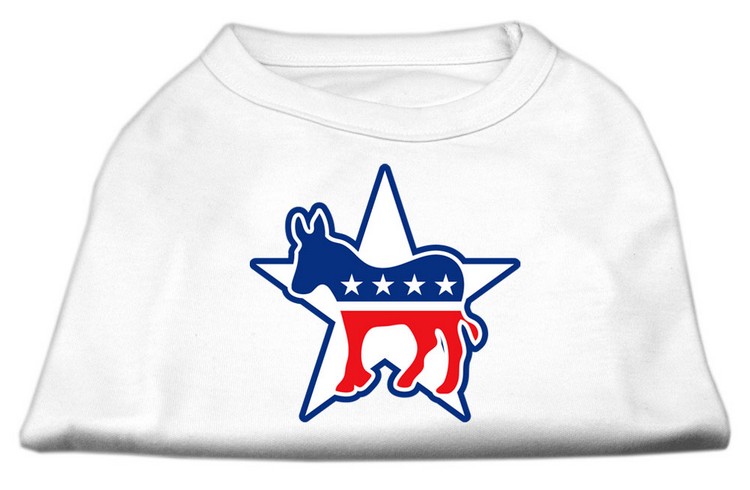 Democrat Screen Print Shirts White M