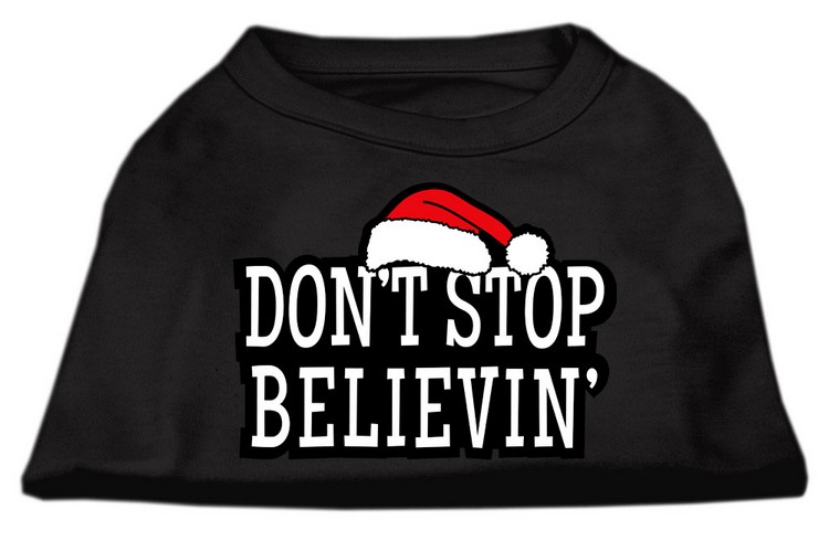 Don't Stop Believin' Screenprint Shirts Black XXXL