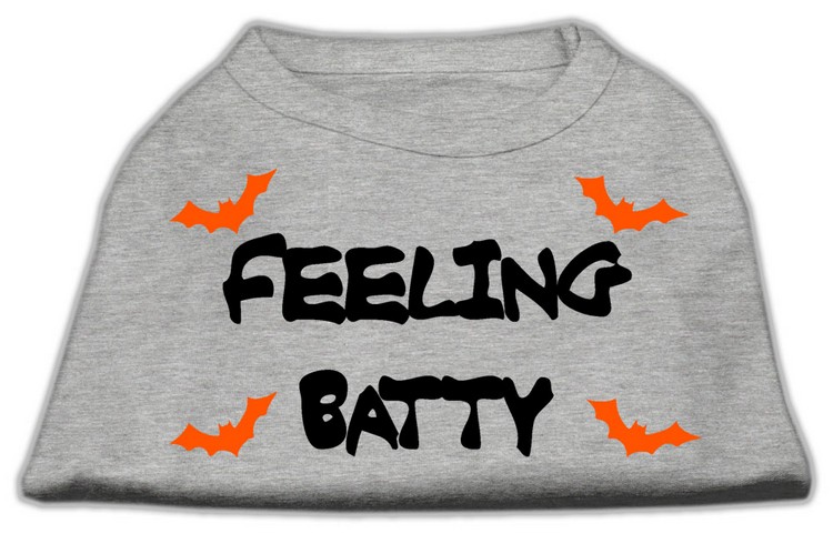 Feeling Batty Screen Print Shirts Grey Lg