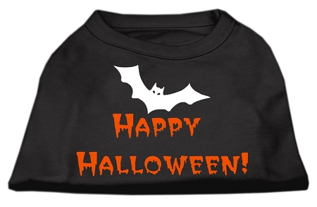 Happy Halloween Screen Print Shirts Black XXXL