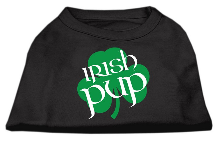 Irish Pup Screen Print Shirt Black Med