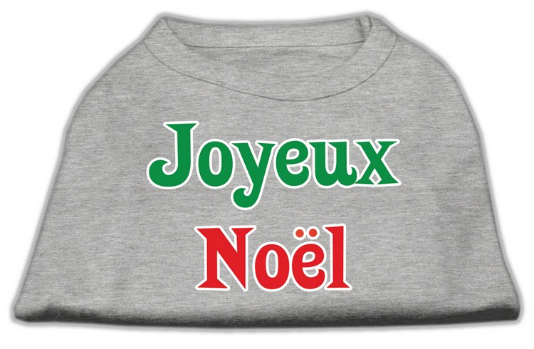 Joyeux Noel Screen Print Shirts Grey S