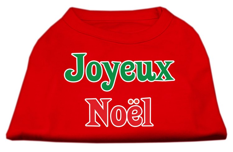 Joyeux Noel Screen Print Shirts Red XS