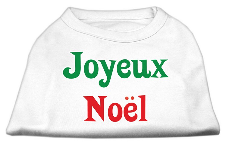 Joyeux Noel Screen Print Shirts White S