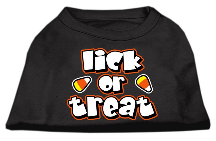 Lick Or Treat Screen Print Shirts Black S