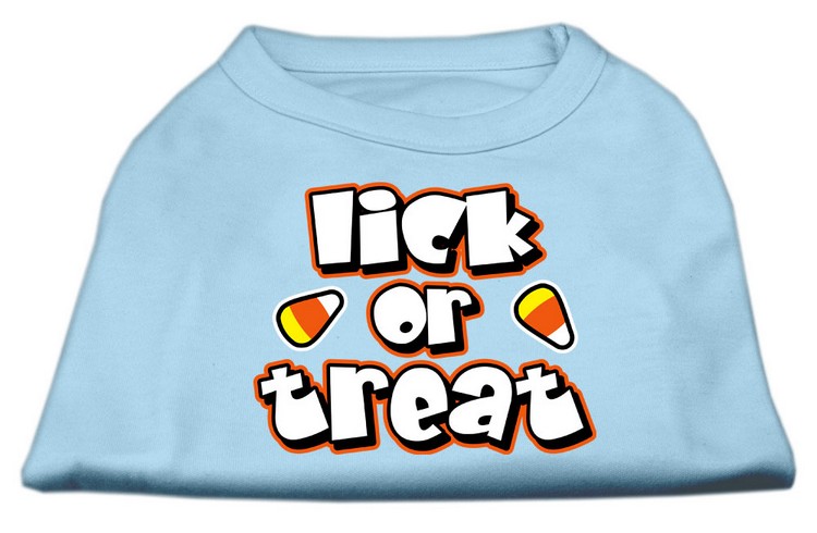 Lick Or Treat Screen Print Shirts Baby Blue XXXL