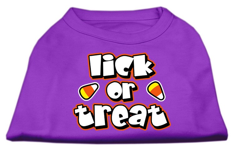 Lick Or Treat Screen Print Shirts Purple XS