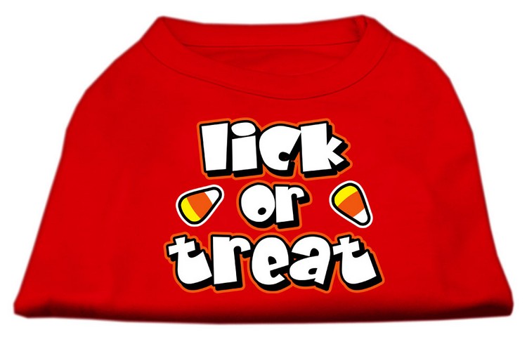 Lick Or Treat Screen Print Shirts Red XXL