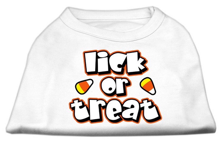 Lick Or Treat Screen Print Shirts White XL