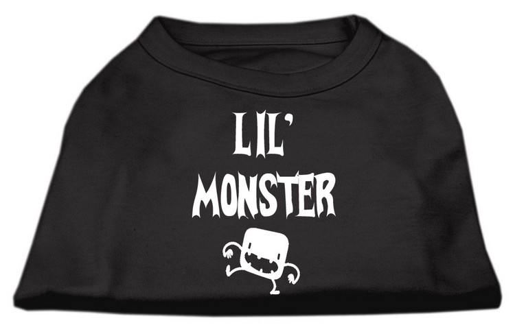 Lil Monster Screen Print Shirts Black XS